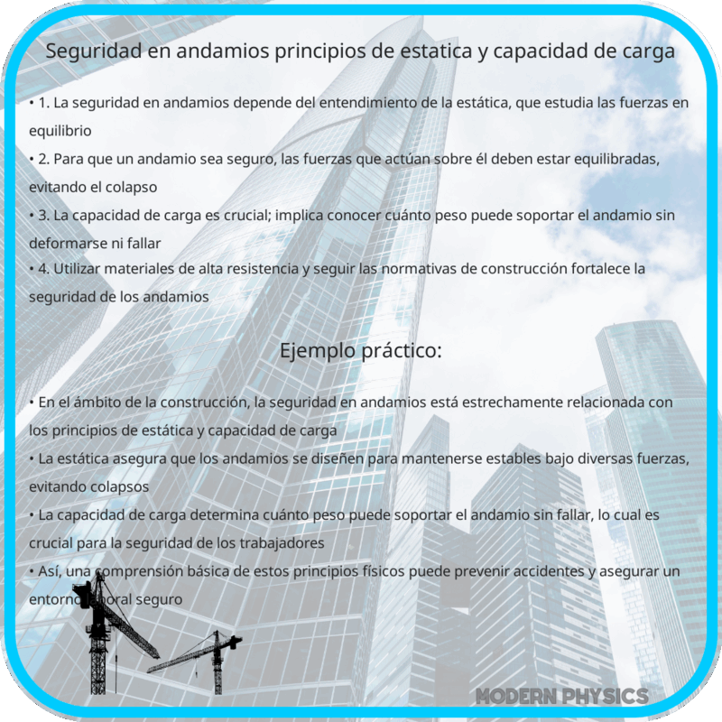 Seguridad en Andamios | Principios de Estática y Capacidad de Carga