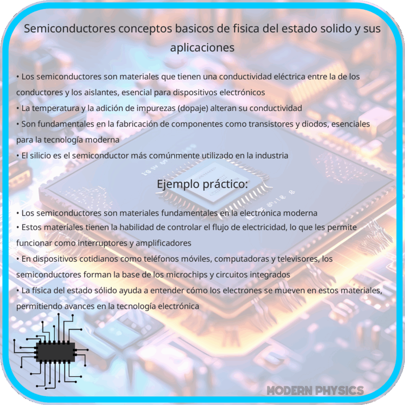 Semiconductores | Conceptos Básicos de Física del Estado Sólido y sus Aplicaciones