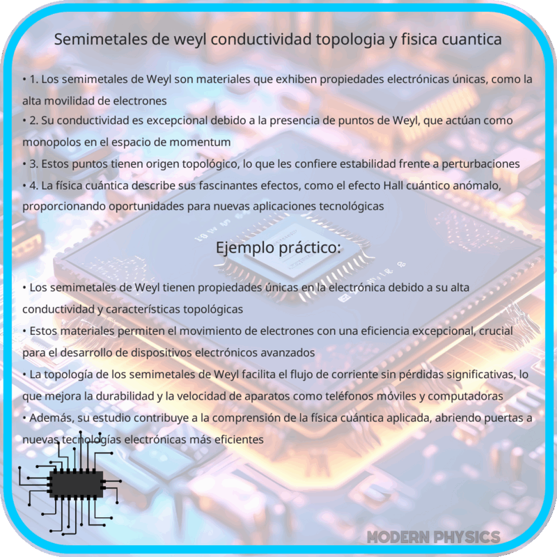 Semimetales de Weyl | Conductividad, Topología y Física Cuántica