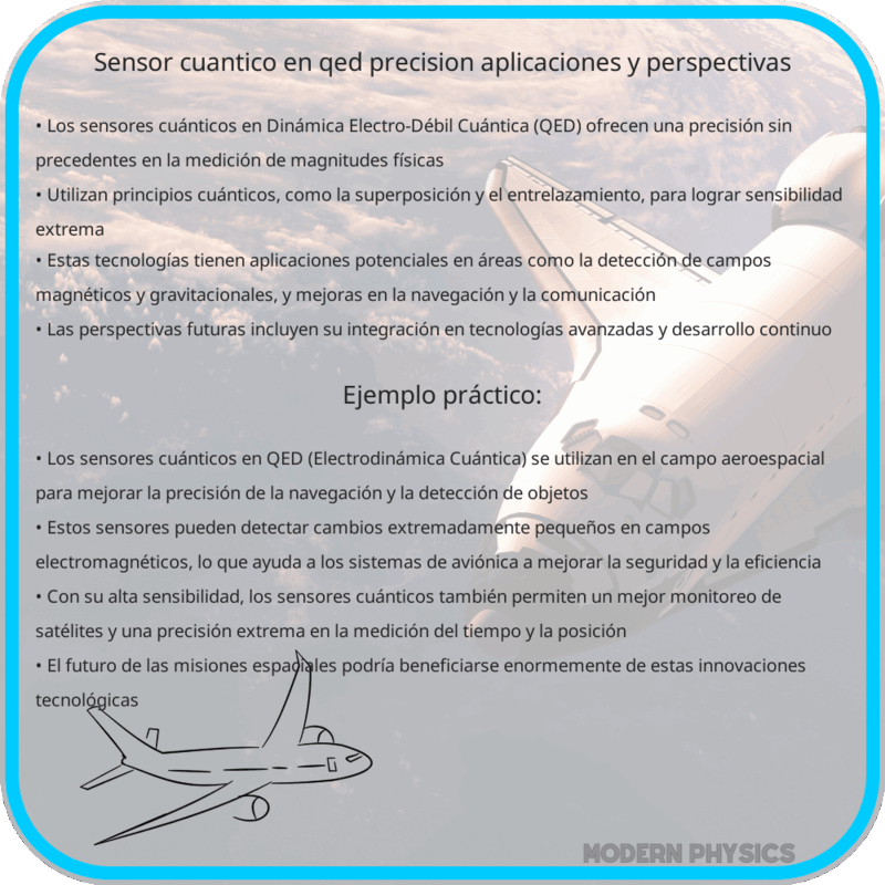 Sensor Cuántico en QED | Precisión, Aplicaciones y Perspectivas