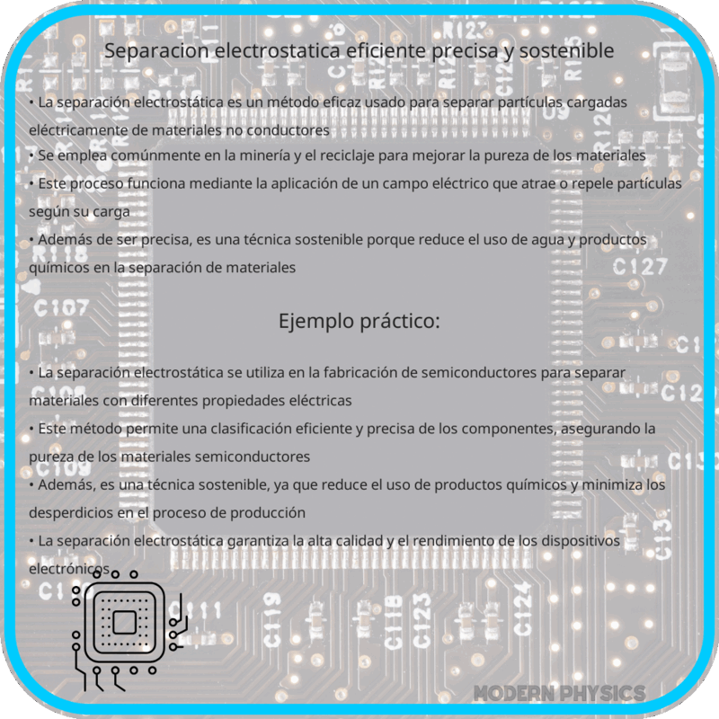 Separación Electrostática | Eficiente, Precisa y Sostenible
