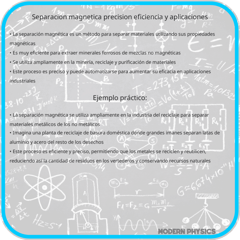 Separación Magnética | Precisión, Eficiencia y Aplicaciones