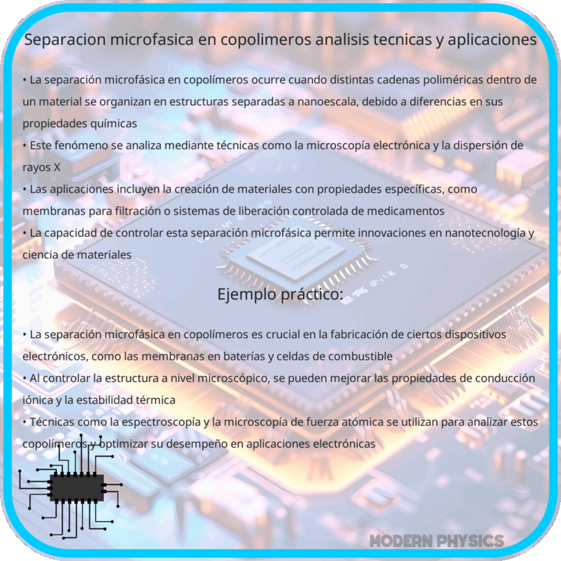 Separación Microfásica en Copolímeros | Análisis, Técnicas y Aplicaciones