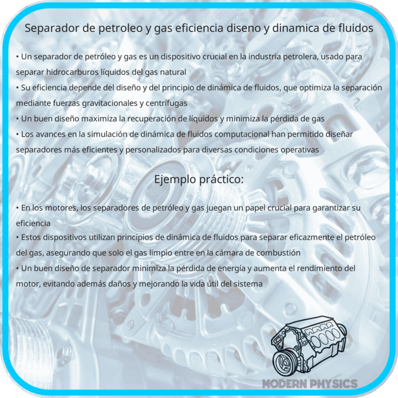 Separador de Petróleo y Gas | Eficiencia, Diseño y Dinámica de Fluidos
