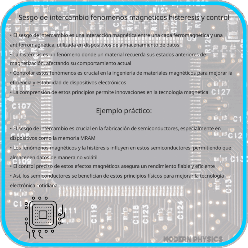 Sesgo de Intercambio | Fenómenos Magnéticos, Histéresis y Control