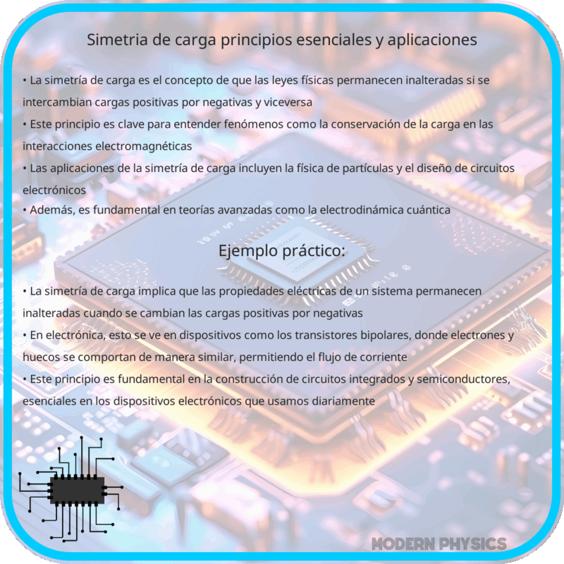 Simetría de Carga | Principios Esenciales y Aplicaciones