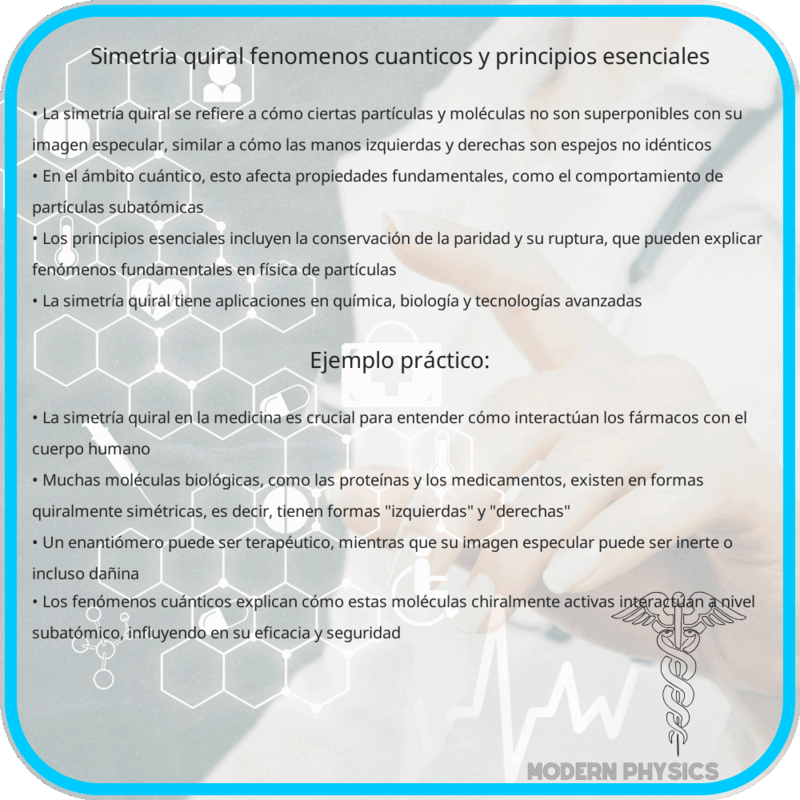 Simetría Quiral | Fenómenos Cuánticos y Principios Esenciales
