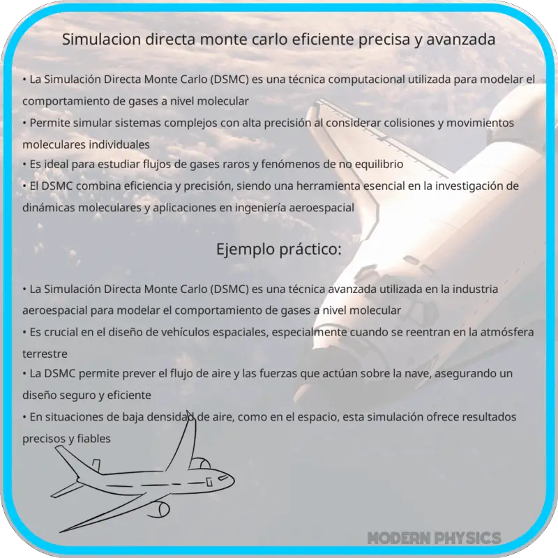 Simulación Directa Monte Carlo | Eficiente, Precisa y Avanzada
