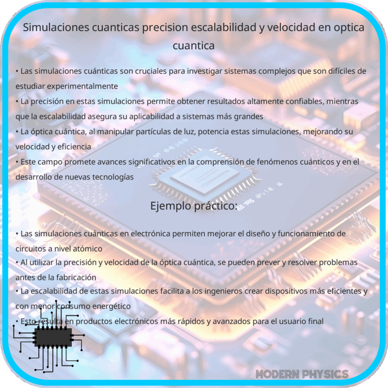 Simulaciones Cuánticas | Precisión, Escalabilidad y Velocidad en Óptica Cuántica