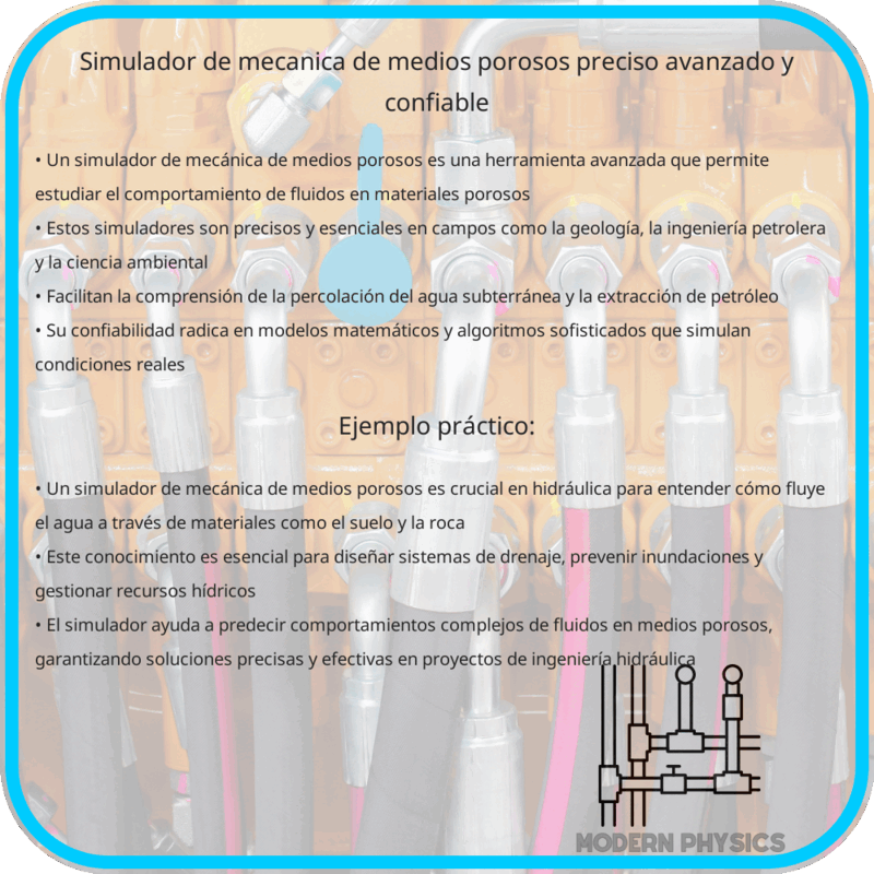 Simulador de Mecánica de Medios Porosos | Preciso, Avanzado y Confiable