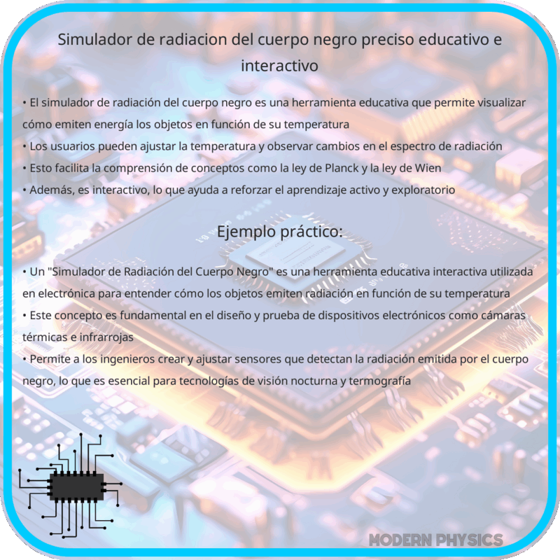 Simulador de Radiación del Cuerpo Negro | Preciso, Educativo e Interactivo
