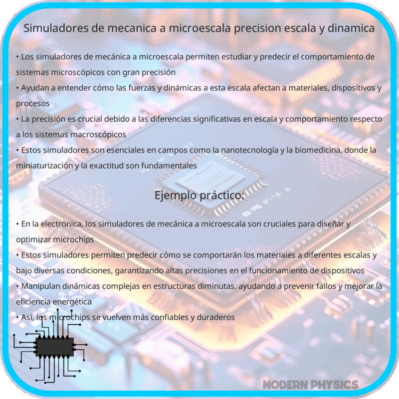 Simuladores de Mecánica a Microescala | Precisión, Escala y Dinámica