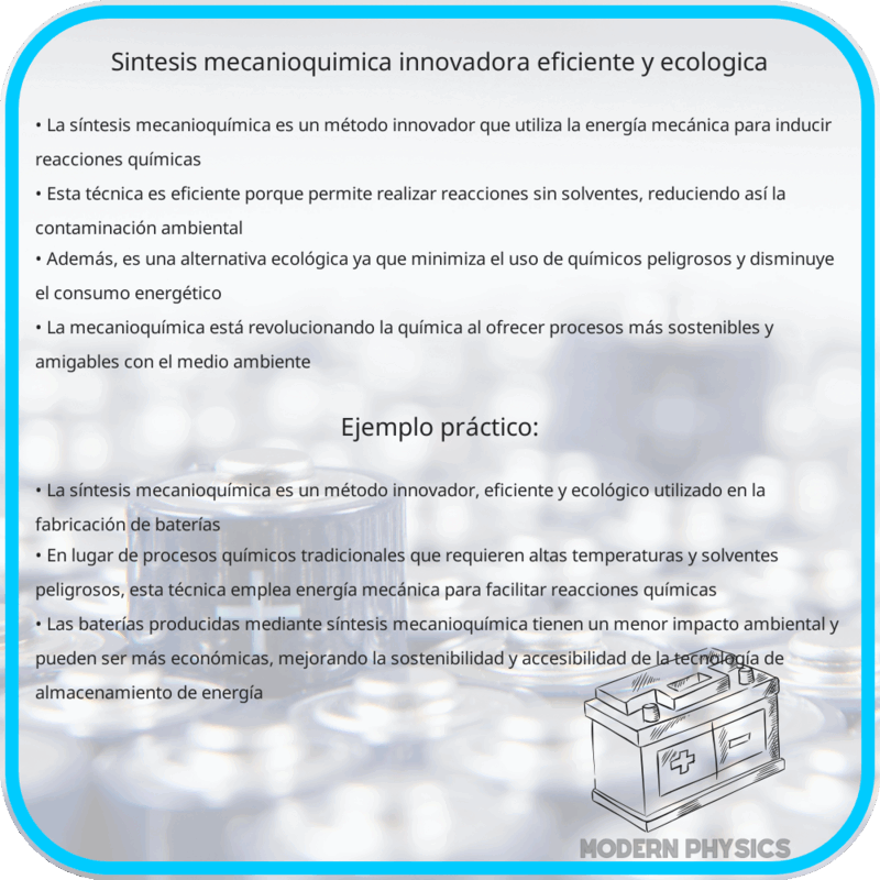 Síntesis Mecanioquímica | Innovadora, Eficiente y Ecológica