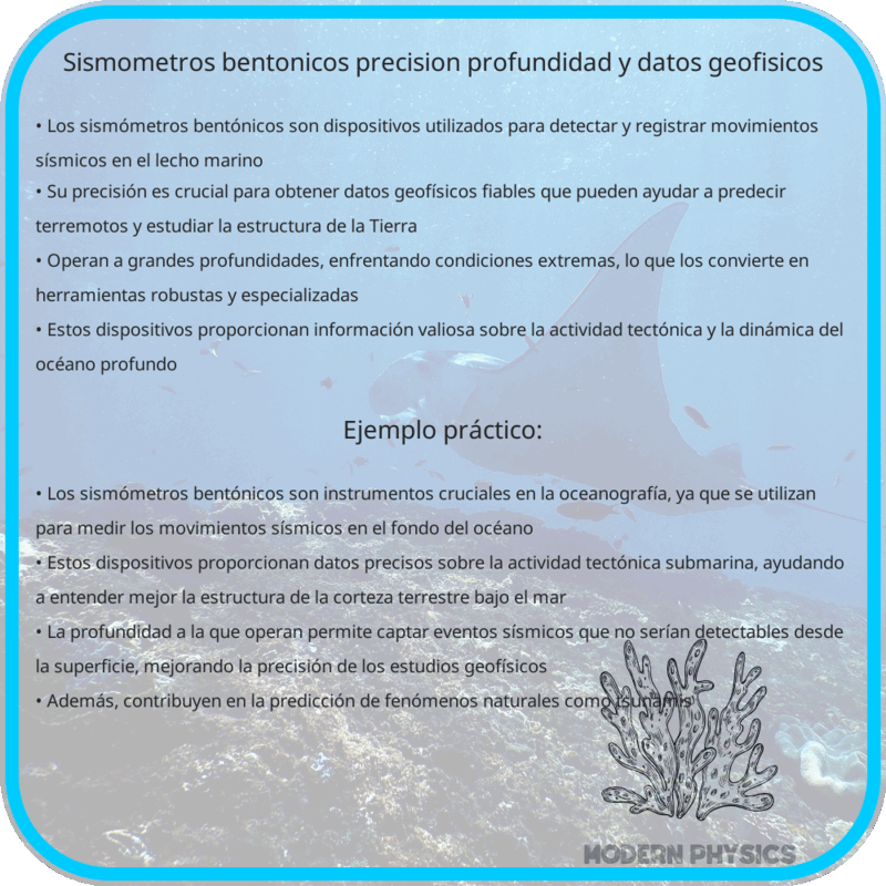 Sismómetros Bentónicos | Precisión, Profundidad y Datos Geofísicos