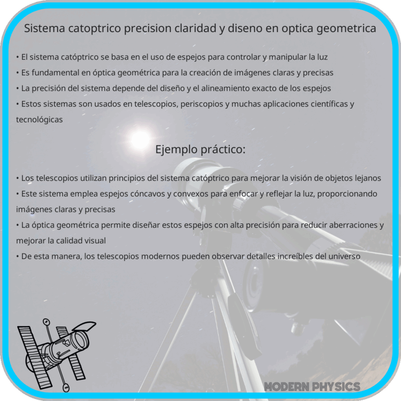 Sistema Catóptrico | Precisión, Claridad y Diseño en Óptica Geométrica