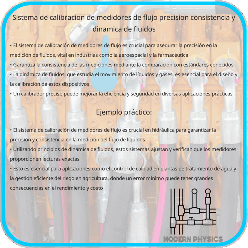 Sistema de Calibración de Medidores de Flujo | Precisión, Consistencia y Dinámica de Fluidos