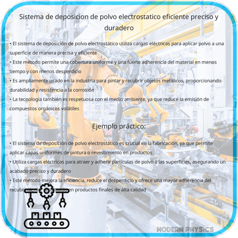 Sistema de Deposición de Polvo Electrostático | Eficiente, Preciso y Duradero