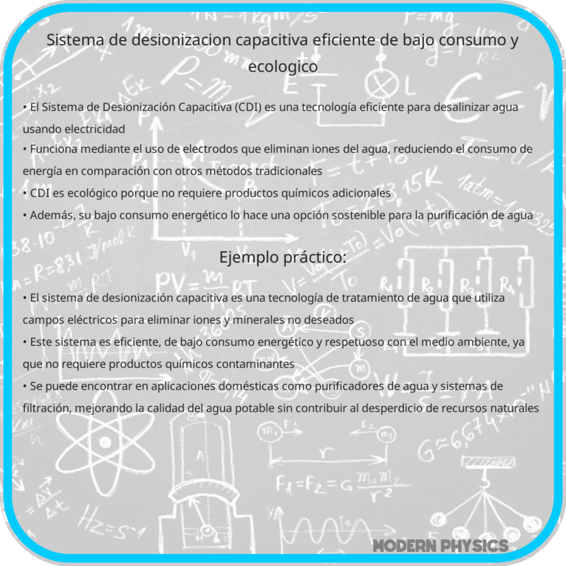 Sistema de Desionización Capacitiva | Eficiente, de Bajo Consumo y Ecológico