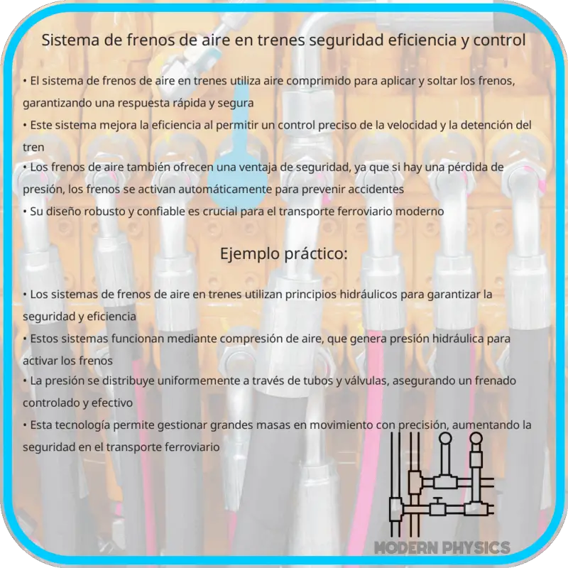 Sistema de Frenos de Aire en Trenes | Seguridad, Eficiencia y Control
