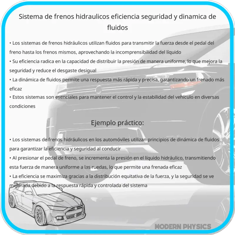Sistema de Frenos Hidráulicos | Eficiencia, Seguridad y Dinámica de Fluidos