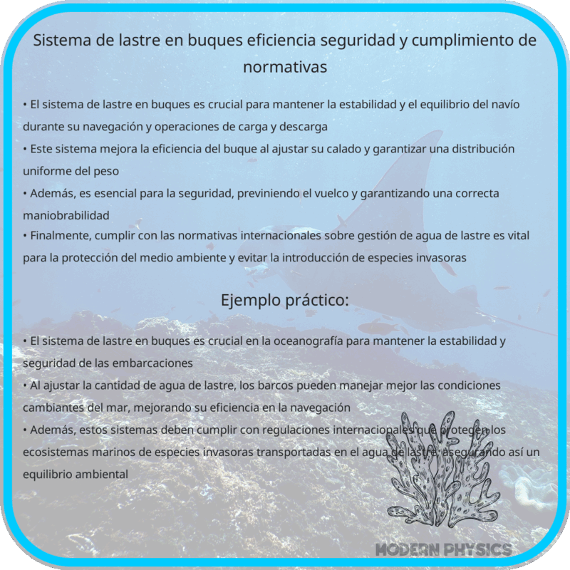 Sistema de Lastre en Buques | Eficiencia, Seguridad y Cumplimiento de Normativas