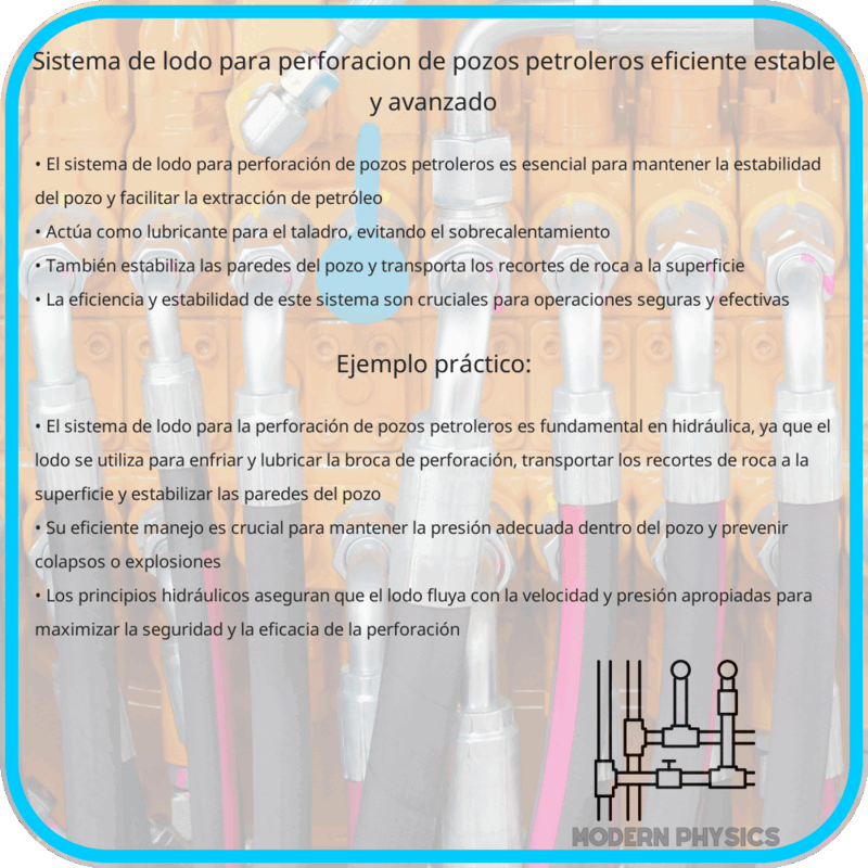 Sistema de Lodo para Perforación de Pozos Petroleros | Eficiente, Estable y Avanzado