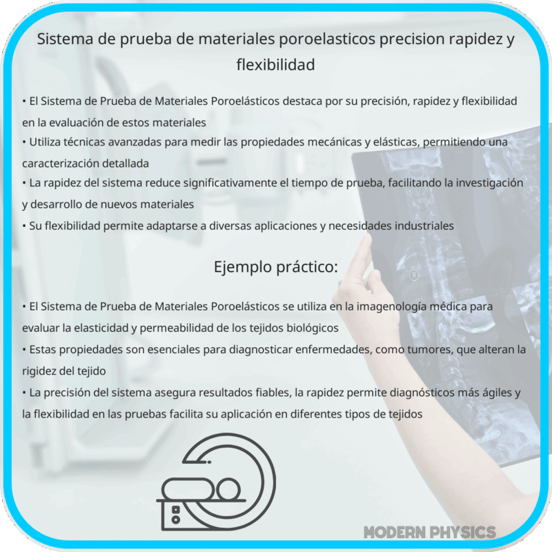 Sistema de Prueba de Materiales Poroelásticos | Precisión, Rapidez y Flexibilidad