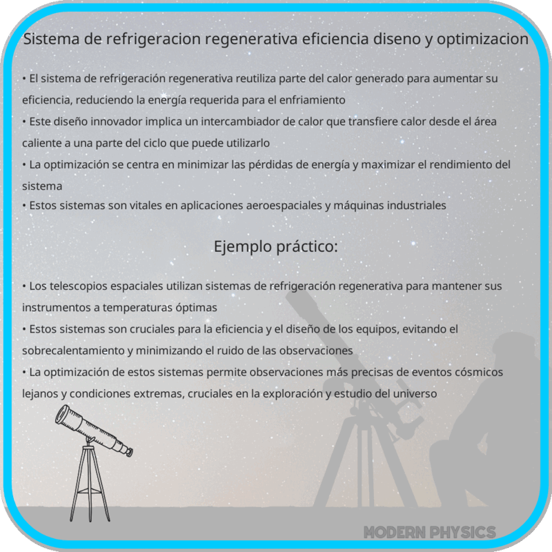 Sistema de Refrigeración Regenerativa | Eficiencia, Diseño y Optimización