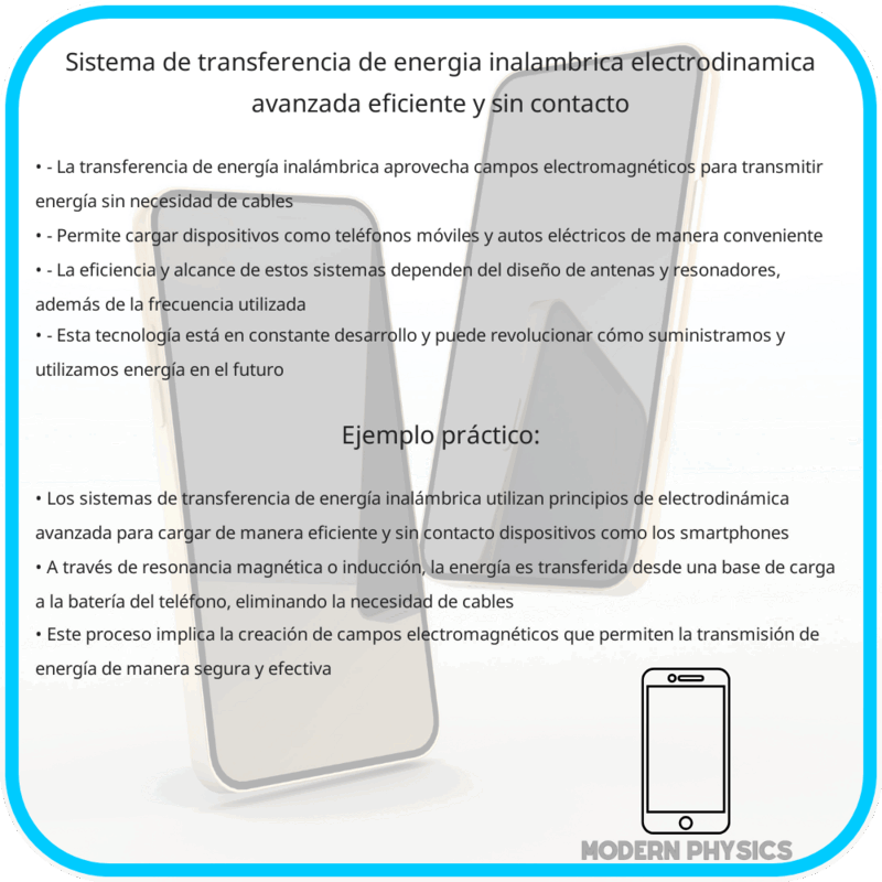Sistema de Transferencia de Energía Inalámbrica | Electrodinámica Avanzada, Eficiente y Sin Contacto