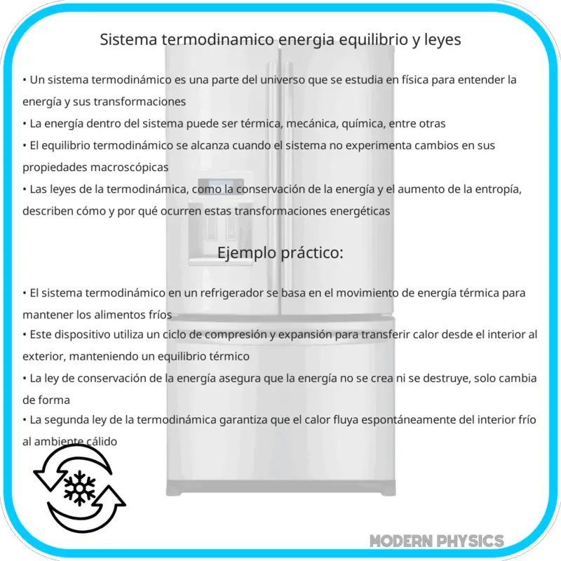 Sistema termodinámico | Energía, Equilibrio y Leyes