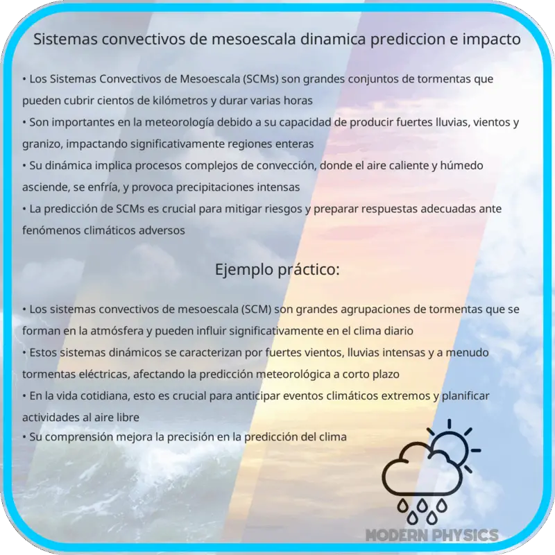Sistemas Convectivos de Mesoescala | Dinámica, Predicción e Impacto