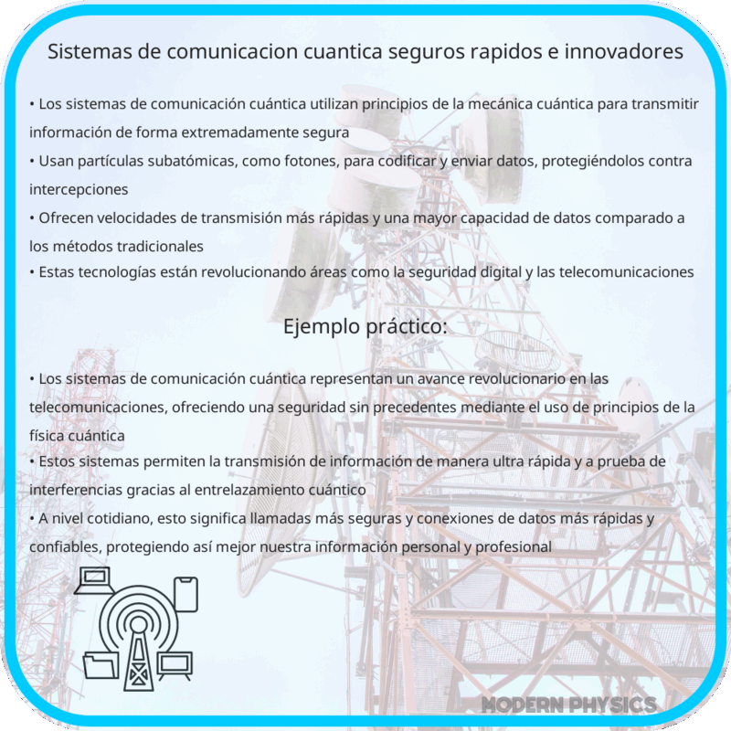 Sistemas de Comunicación Cuántica | Seguros, Rápidos e Innovadores