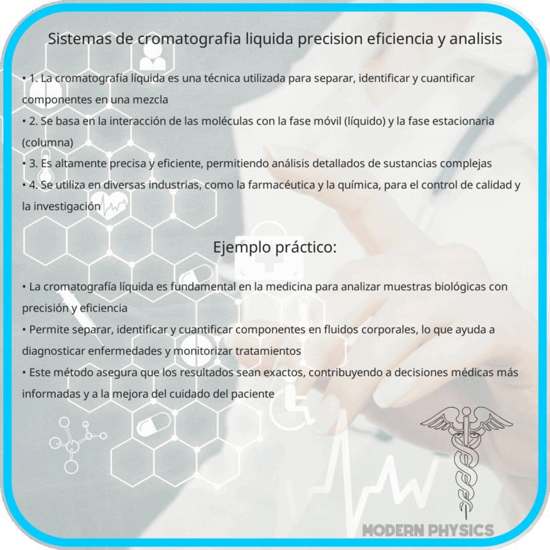 Sistemas de Cromatografía Líquida | Precisión, Eficiencia y Análisis