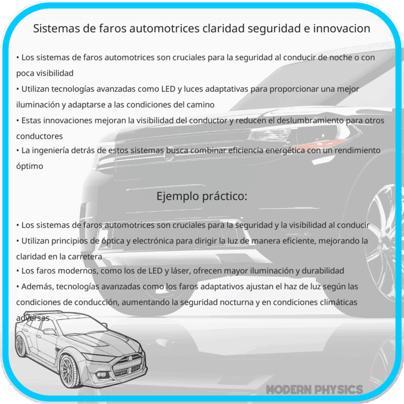 Sistemas de Faros Automotrices | Claridad, Seguridad e Innovación