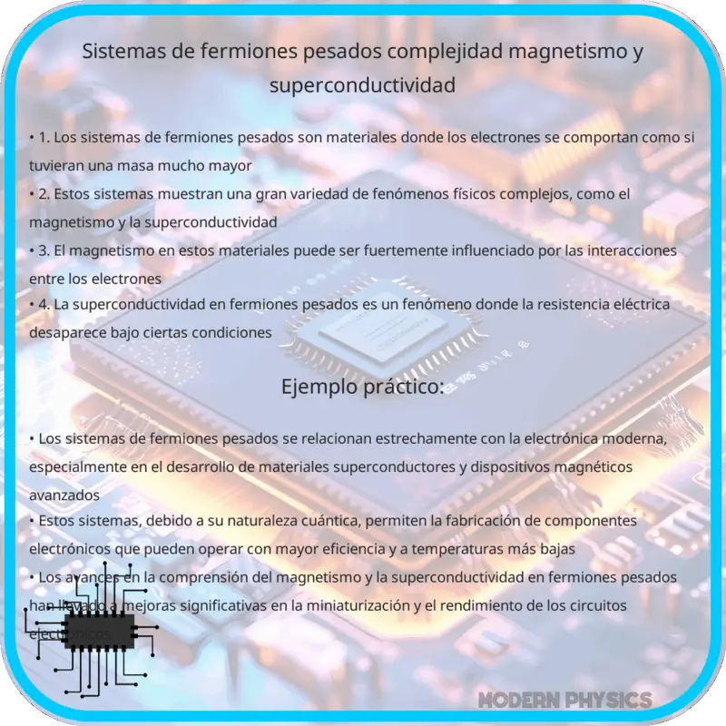 Sistemas de Fermiones Pesados: Complejidad, Magnetismo y Superconductividad