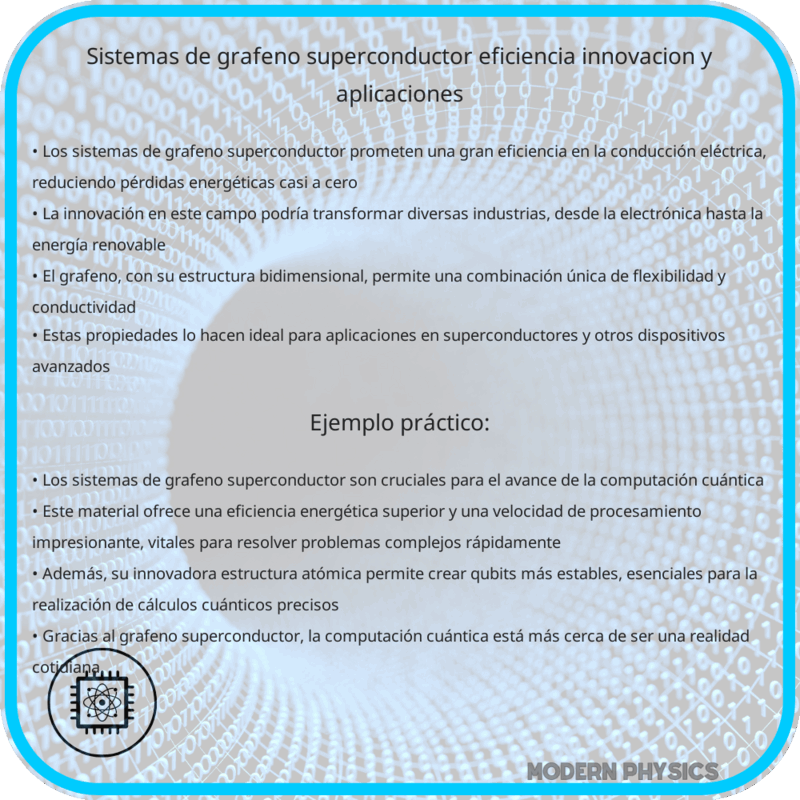 Sistemas de Grafeno Superconductor | Eficiencia, Innovación y Aplicaciones