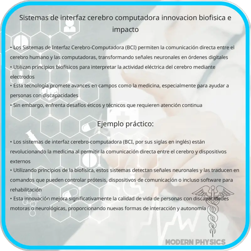 Sistemas de Interfaz Cerebro-Computadora | Innovación, Biofísica e Impacto