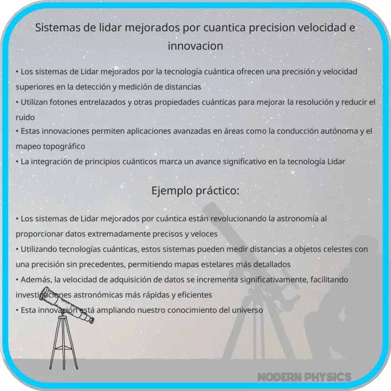 Sistemas de Lidar Mejorados por Cuántica | Precisión, Velocidad e Innovación