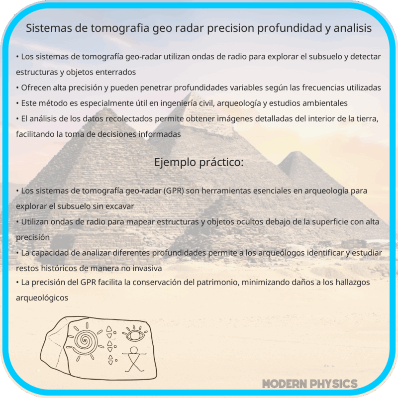 Sistemas de Tomografía Geo-Radar | Precisión, Profundidad y Análisis