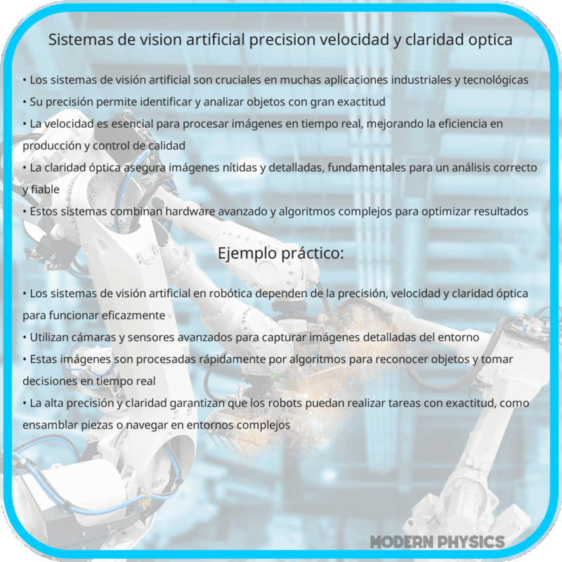 Sistemas de Visión Artificial | Precisión, Velocidad y Claridad Óptica