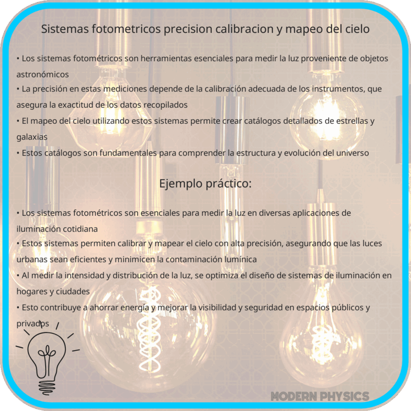 Sistemas Fotométricos | Precisión, Calibración y Mapeo del Cielo