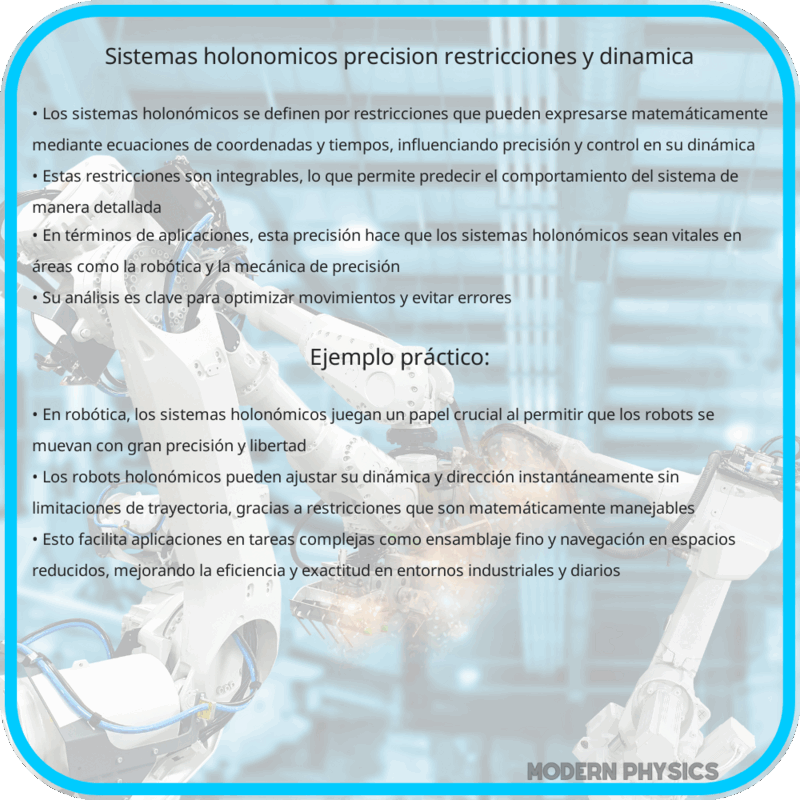 Sistemas Holonómicos | Precisión, Restricciones y Dinámica