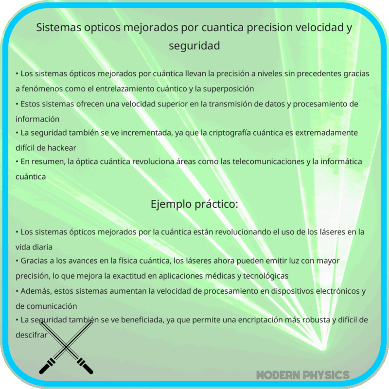 Sistemas Ópticos Mejorados por Cuántica | Precisión, Velocidad y Seguridad