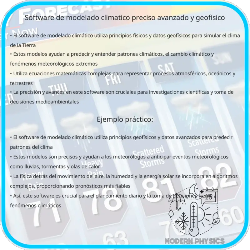 Software de Modelado Climático | Preciso, Avanzado y Geofísico