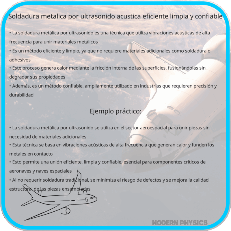 Soldadura Metálica por Ultrasonido | Acústica Eficiente, Limpia y Confiable