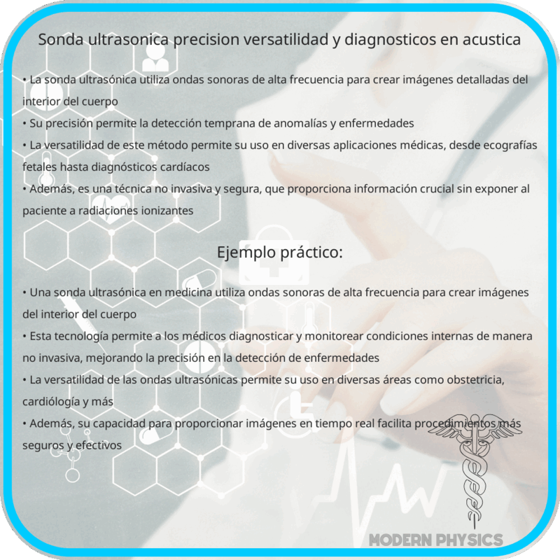 Sonda Ultrasónica | Precisión, Versatilidad y Diagnósticos en Acústica