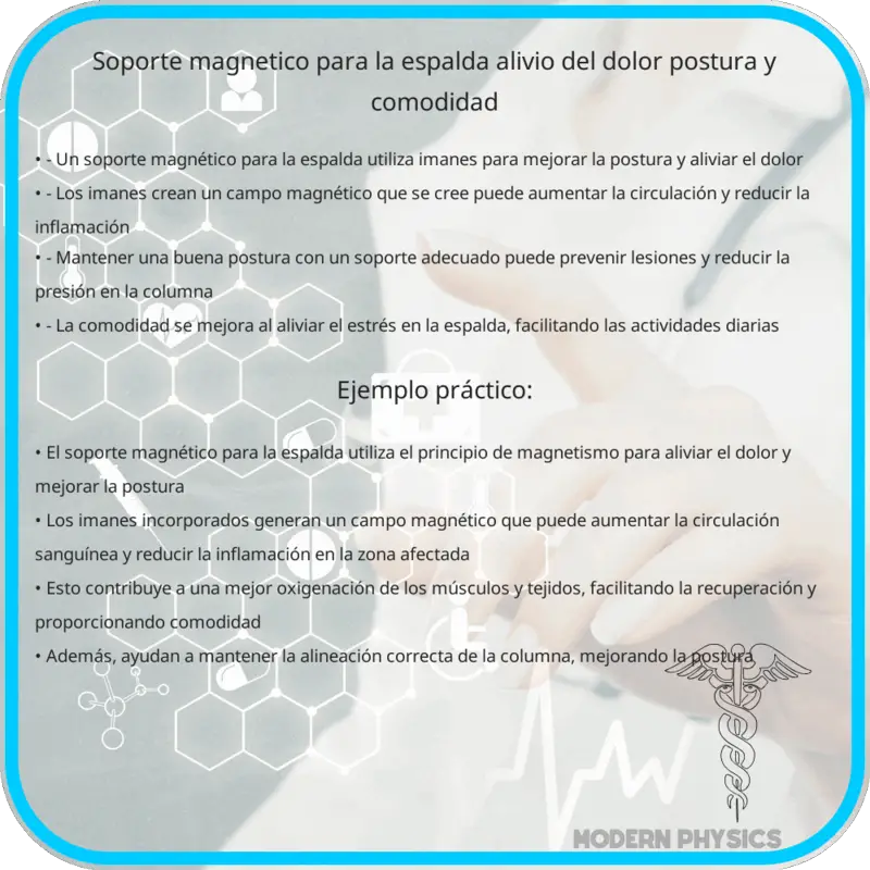 Soporte Magnético para la Espalda | Alivio del Dolor, Postura y Comodidad