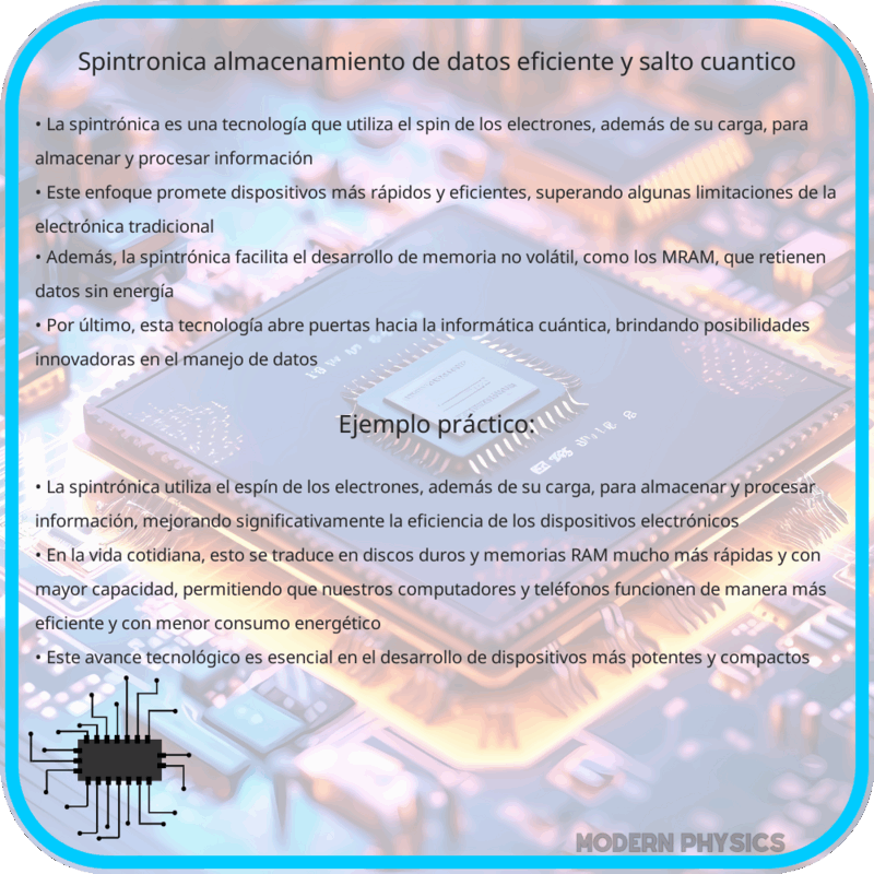 Spintrónica | Almacenamiento de Datos Eficiente y Salto Cuántico