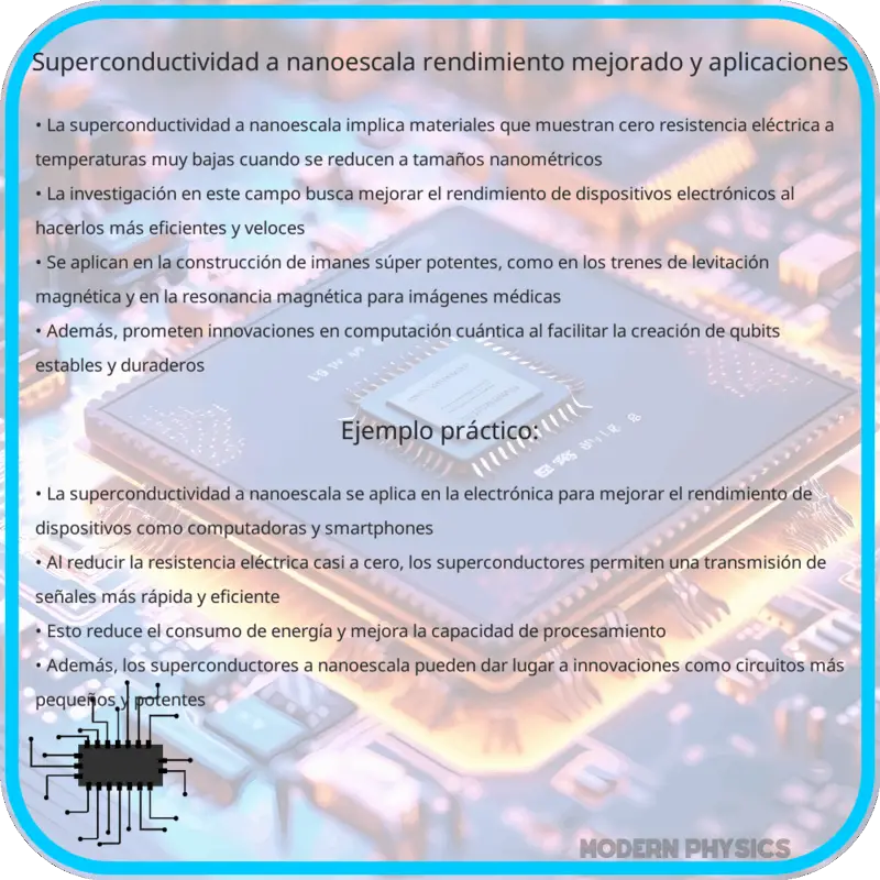 Superconductividad a Nanoescala | Rendimiento Mejorado y Aplicaciones