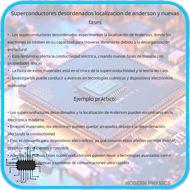 Superconductores Desordenados | Localización de Anderson y Nuevas Fases